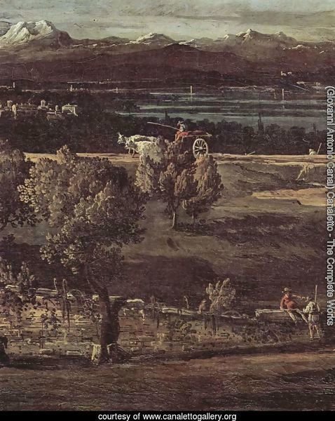 The village Gazzada viewed from southeast to the Villa Melzi d'Eril, detail (2)