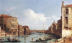 (Giovanni Antonio Canal) Canaletto - The Grand Canal from Campo San Vio towards the Bacino