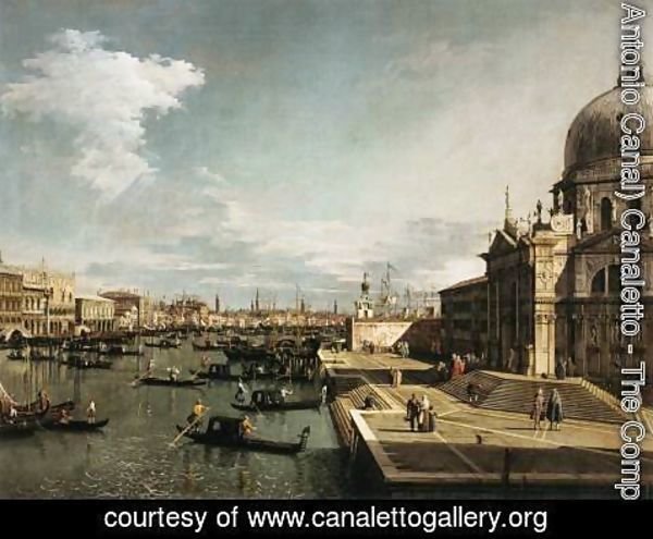 (Giovanni Antonio Canal) Canaletto - Entrance to the Grand Canal and the Church of La Salute