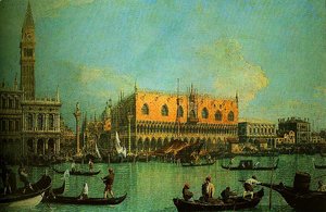 (Giovanni Antonio Canal) Canaletto - A View of the Ducal Palace in Venice