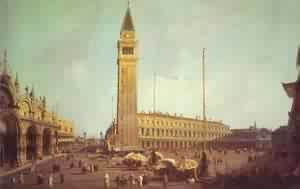 (Giovanni Antonio Canal) Canaletto - Piazza San Marco Looking South-West 1750s