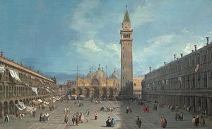 (Giovanni Antonio Canal) Canaletto - Piazza San Marco possibly late 1720s