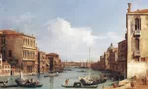 (Giovanni Antonio Canal) Canaletto - The Grand Canal Looking Down To The Rialto Bridge 1758-63