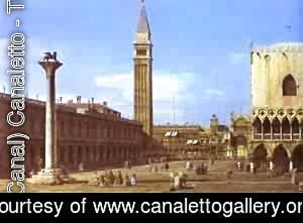 Venice The Piazzzetta Towards The Torre Delorologio 1743