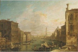 The Grand Canal, Venice, looking East from the Campo di S. Vio towards the Bacino
