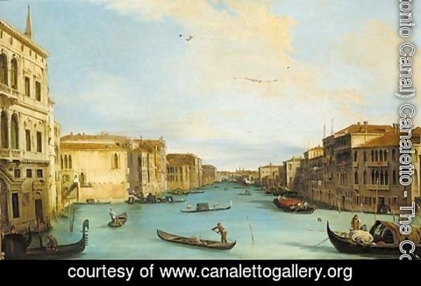 (Giovanni Antonio Canal) Canaletto - The Grand Canal, looking north-east from the Palazzo Balbi, to the Rialto Bridge