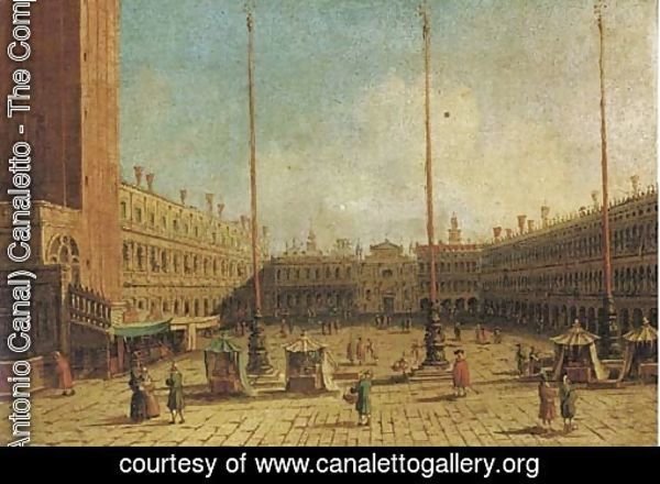 The Piazza San Marco, Venice, looking west along the central line