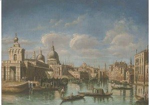 The Grand Canal, Venice, looking west to Sante Maria della Salute