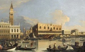 (Giovanni Antonio Canal) Canaletto - The Molo, the Doge's Palace and the Piazzetta, Venice, from the Bacino