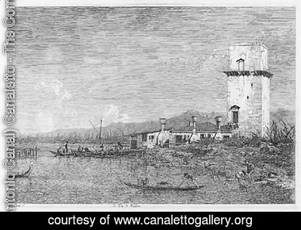 (Giovanni Antonio Canal) Canaletto - The Tower of Malghera