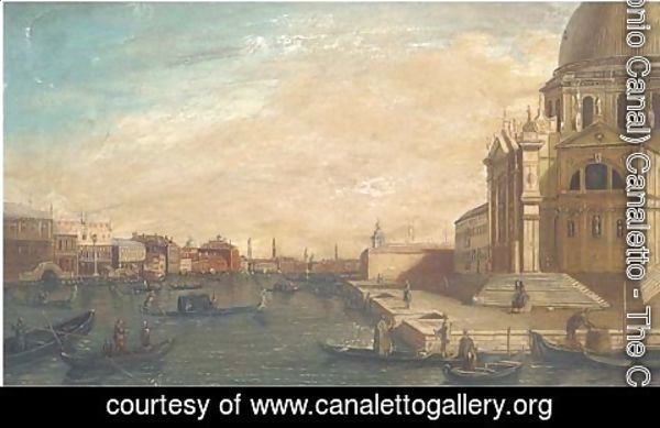 (Giovanni Antonio Canal) Canaletto - Entrance to the Grand Canal looking east