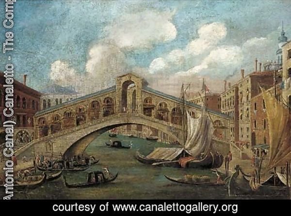 The Rialto Bridge; and The Doge's Palace, Venice