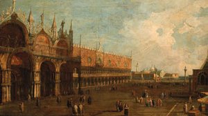(Giovanni Antonio Canal) Canaletto - The Doge's Palace, Venice, looking towards the Piazzetta