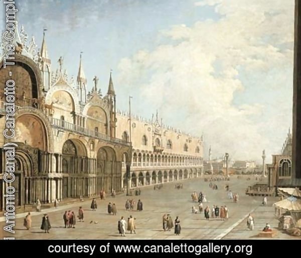 (Giovanni Antonio Canal) Canaletto - The Piazza San Marco and the Doge's Palace, Venice