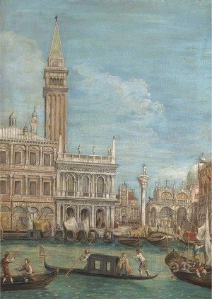 (Giovanni Antonio Canal) Canaletto - The Piazzetta, Venice, from the Bacino di San Marco