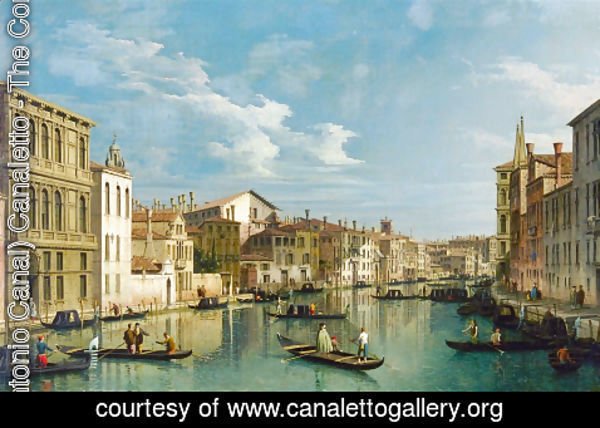 (Giovanni Antonio Canal) Canaletto - Grand Canal from Palazzo Flangini to Palazzo Bembo
