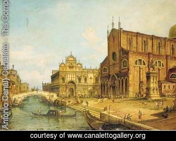 The Rio dei Mendicanti, Venice, with the Scuola di S. Marco and SS. Giovanni e Paolo, Venice