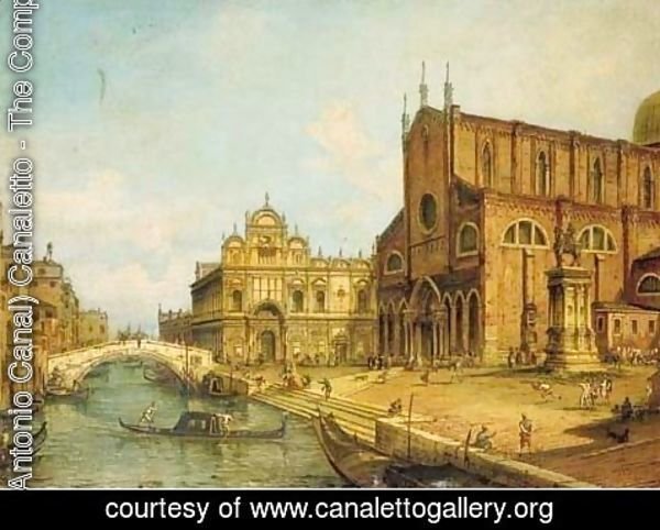 (Giovanni Antonio Canal) Canaletto - The Rio dei Mendicanti, Venice, with the Scuola di S. Marco and SS. Giovanni e Paolo, Venice