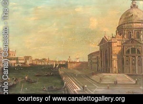 (Giovanni Antonio Canal) Canaletto - The steps of Santa Maria della Salute, Venice