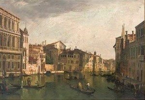 (Giovanni Antonio Canal) Canaletto - A peaceful day on the grand canal