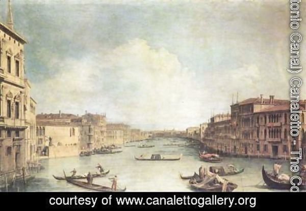 (Giovanni Antonio Canal) Canaletto - Il Canale Grande 2