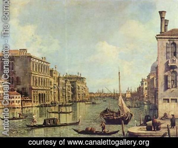 (Giovanni Antonio Canal) Canaletto - Veduta del Canale Grande in the direction of the port of San Marco