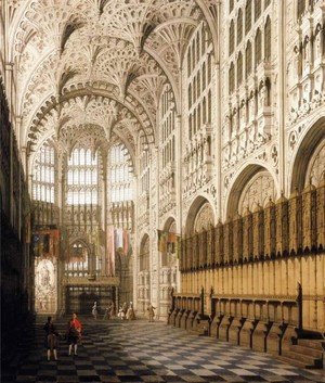 The Interior of Henry VII Chapel in Westminster Abbey