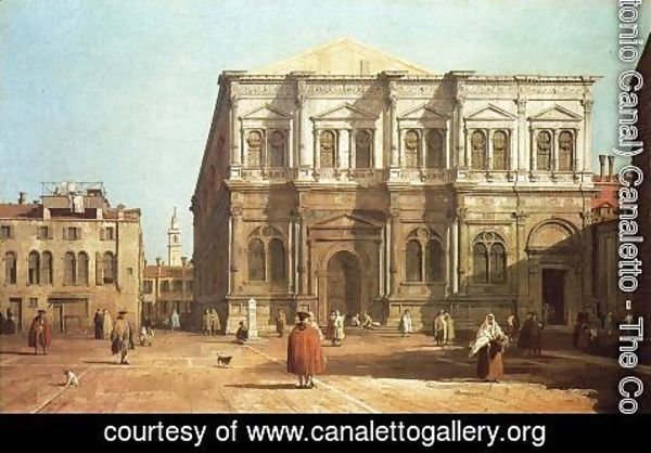 (Giovanni Antonio Canal) Canaletto - Campo San Rocco c. 1735