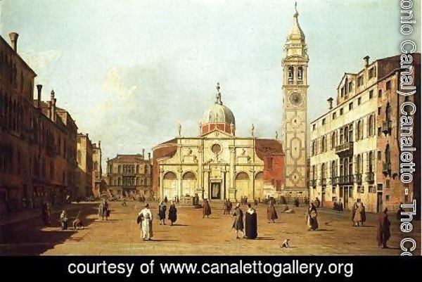 (Giovanni Antonio Canal) Canaletto - Campo Santa Maria Formosa c. 1735