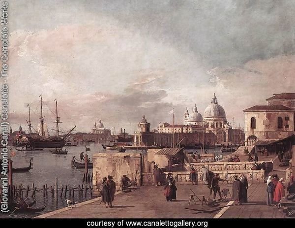 Entrance to the Grand Canal- from the West End of the Molo 1735-40