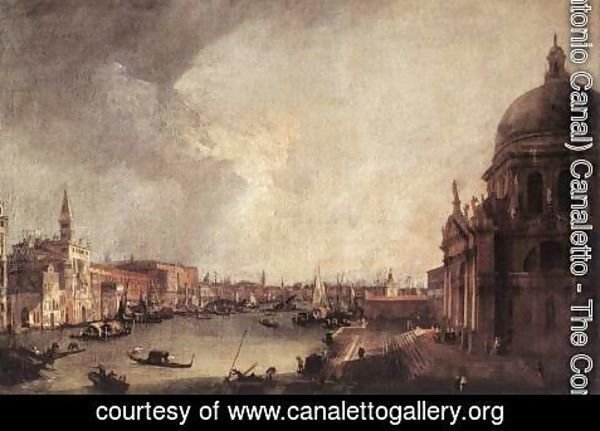 (Giovanni Antonio Canal) Canaletto - Entrance to the Grand Canal- Looking East c. 1725