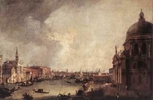 (Giovanni Antonio Canal) Canaletto - Entrance to the Grand Canal- Looking East c. 1725