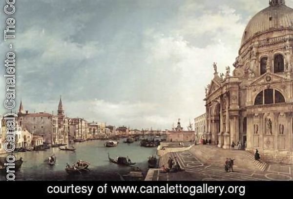 (Giovanni Antonio Canal) Canaletto - Entrance to the Grand Canal- Looking East 1744