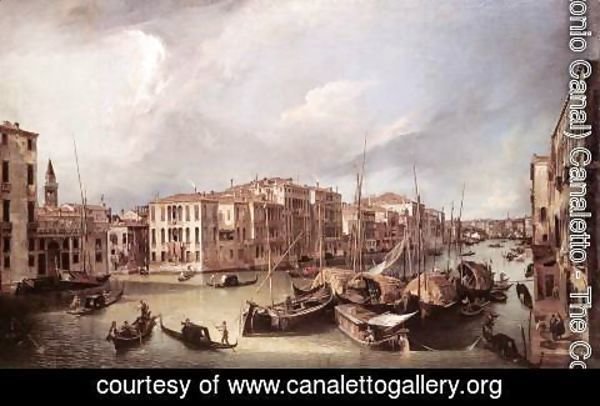 (Giovanni Antonio Canal) Canaletto - Grand Canal    Looking North East Toward The Rialto Bridge