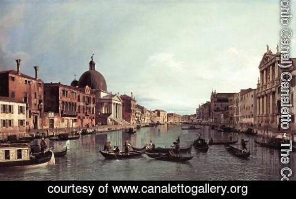 (Giovanni Antonio Canal) Canaletto - Grand Canal Looking South West