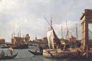 (Giovanni Antonio Canal) Canaletto - La Punta Della Dogana   Custom Point