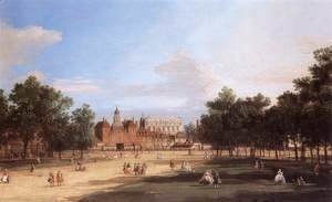 (Giovanni Antonio Canal) Canaletto - London   The Old Horse Guards And Banqueting Hall  From St James S Park