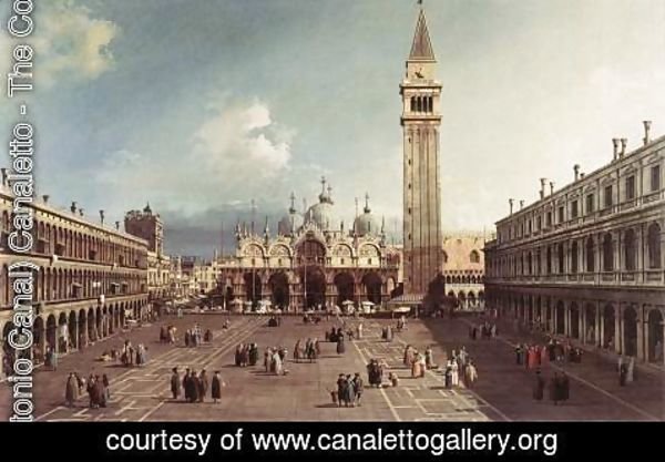 (Giovanni Antonio Canal) Canaletto - Piazza San Marco With The Basilica
