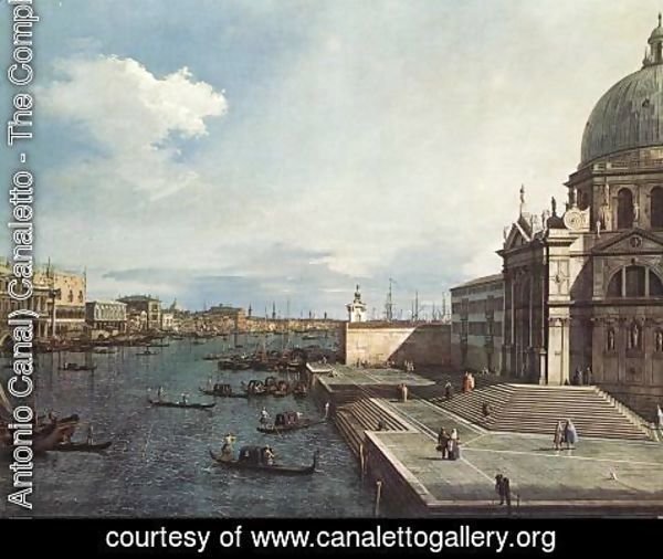 (Giovanni Antonio Canal) Canaletto - The Grand Canal At The Salute Church