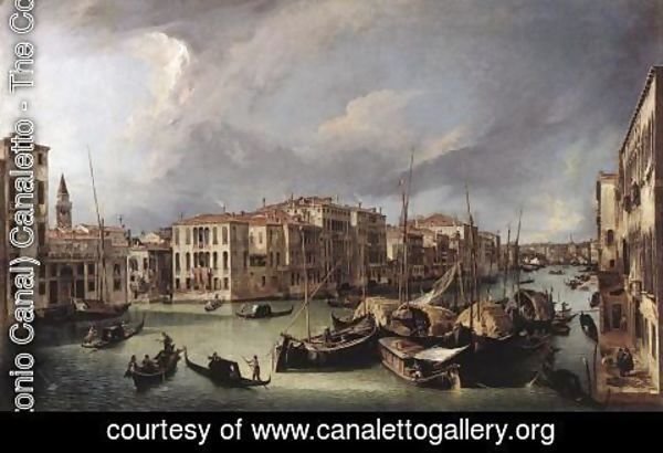(Giovanni Antonio Canal) Canaletto - The Grand Canal With The Rialto Bridge In The Background