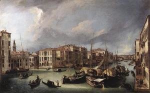 (Giovanni Antonio Canal) Canaletto - The Grand Canal With The Rialto Bridge In The Background