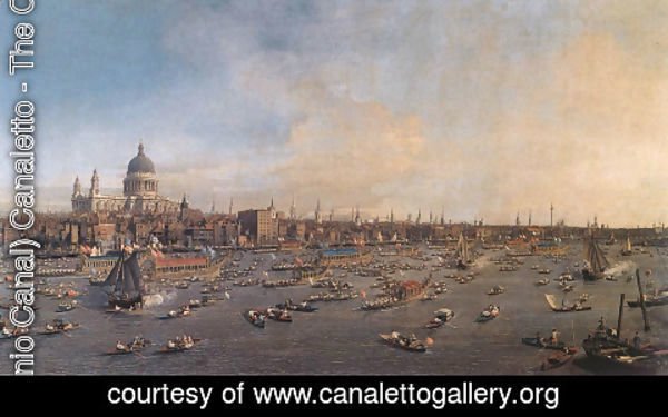 (Giovanni Antonio Canal) Canaletto - The Thames And The City