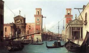(Giovanni Antonio Canal) Canaletto - View Of The Entrance To The Arsenal