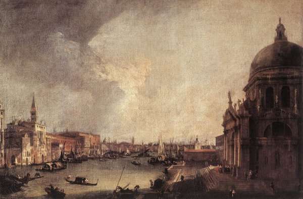 Entrance to the Grand Canal- Looking East c. 1725 by (Giovanni Antonio Canal) Canaletto