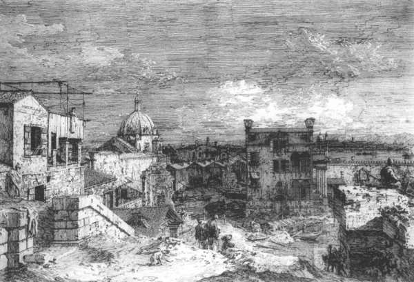 Imaginary View Of Venice by (Giovanni Antonio Canal) Canaletto