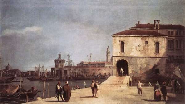 The Fonteghetto Della Farina by (Giovanni Antonio Canal) Canaletto