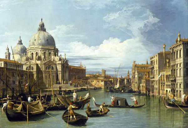 The Entrance to the Grand Canal, Venice, c.1730 by (Giovanni Antonio Canal) Canaletto