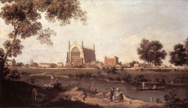 Eton College Chapel c. 1754 by (Giovanni Antonio Canal) Canaletto