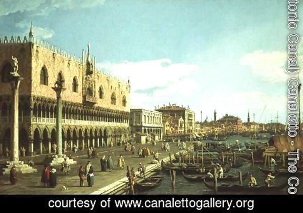 (Giovanni Antonio Canal) Canaletto - View along the Riva degli Schiavoni, c.1740-5