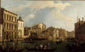 (Giovanni Antonio Canal) Canaletto - Venice- the Grand Canal from the Palazzo Flangini to S. Marcuolo